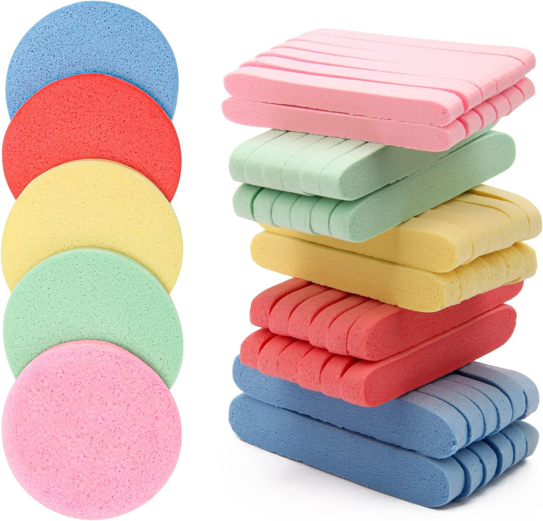 Compressed Facial Sponges - 12 Pack